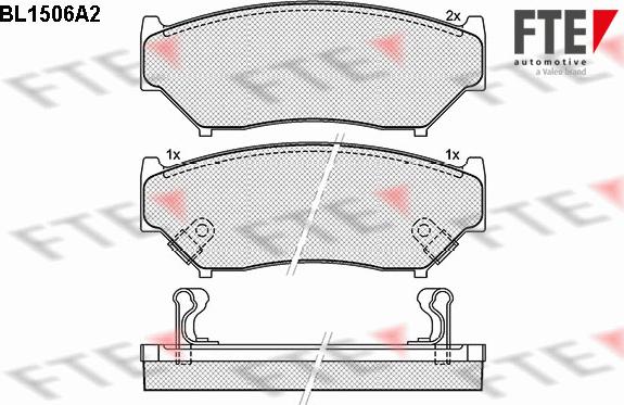 FTE 9010227 - Kit pastiglie freno, Freno a disco autozon.pro