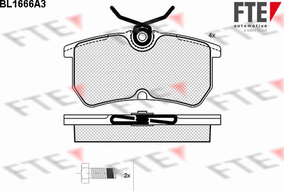 FTE 9010278 - Kit pastiglie freno, Freno a disco autozon.pro