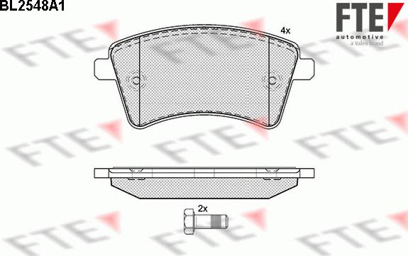 FTE 9010799 - Kit pastiglie freno, Freno a disco autozon.pro