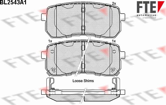 FTE 9010794 - Kit pastiglie freno, Freno a disco autozon.pro