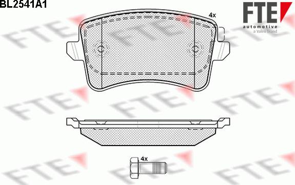 FTE 9010792 - Kit pastiglie freno, Freno a disco autozon.pro