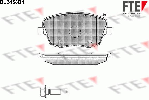 FTE 9010744 - Kit pastiglie freno, Freno a disco autozon.pro