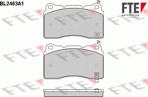 FTE 9010748 - Kit pastiglie freno, Freno a disco autozon.pro