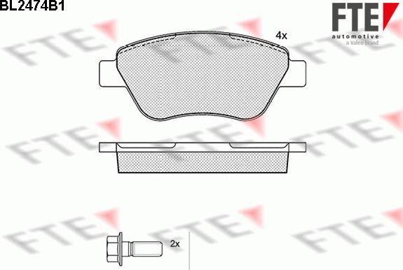 FTE 9010754 - Kit pastiglie freno, Freno a disco autozon.pro