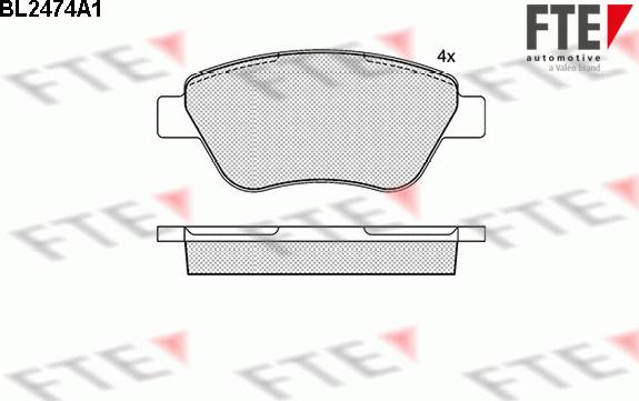 FTE 9010753 - Kit pastiglie freno, Freno a disco autozon.pro