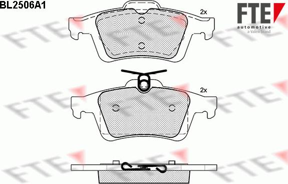 FTE 9010769 - Kit pastiglie freno, Freno a disco autozon.pro