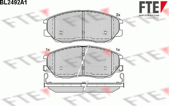 FTE 9010764 - Kit pastiglie freno, Freno a disco autozon.pro