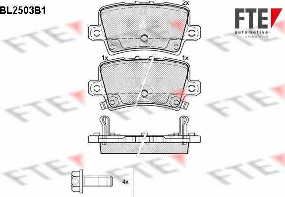 FTE 9010767 - Kit pastiglie freno, Freno a disco autozon.pro