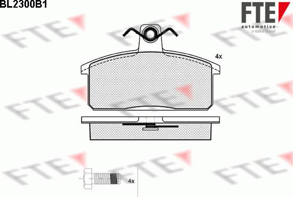 FTE 9010700 - Kit pastiglie freno, Freno a disco autozon.pro