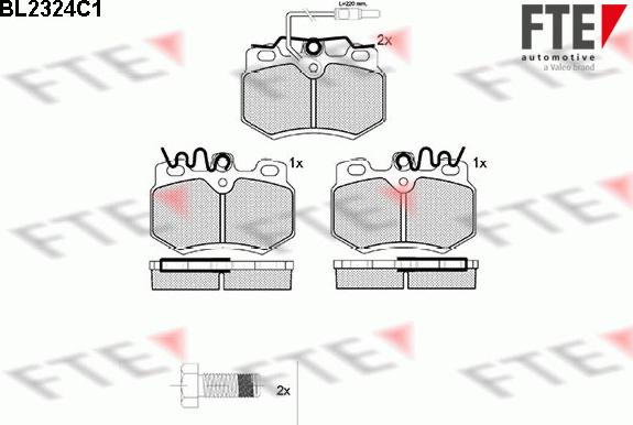 FTE BL2324C1 - Kit pastiglie freno, Freno a disco autozon.pro