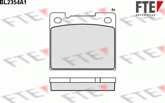 FTE 9010707 - Kit pastiglie freno, Freno a disco autozon.pro