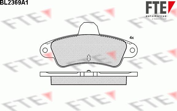 FTE 9010712 - Kit pastiglie freno, Freno a disco autozon.pro