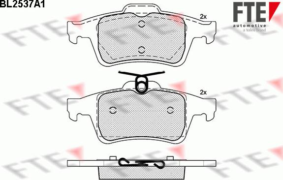 FTE 9010789 - Kit pastiglie freno, Freno a disco autozon.pro