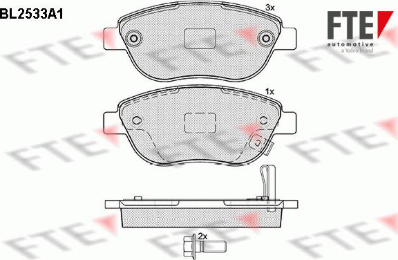 FTE 9010785 - Kit pastiglie freno, Freno a disco autozon.pro