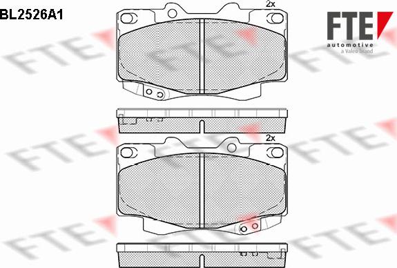 FTE 9010781 - Kit pastiglie freno, Freno a disco autozon.pro