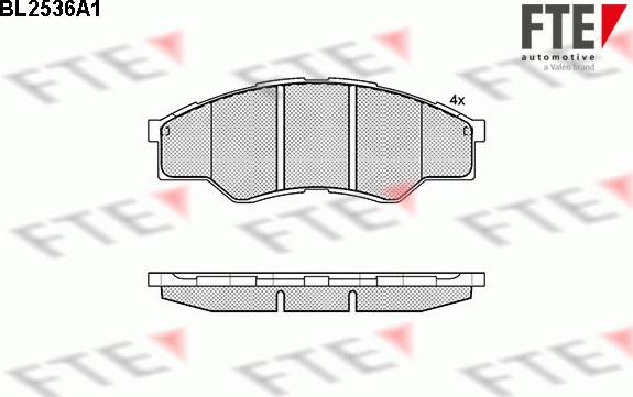 FTE 9010788 - Kit pastiglie freno, Freno a disco autozon.pro