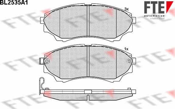 FTE 9010787 - Kit pastiglie freno, Freno a disco autozon.pro