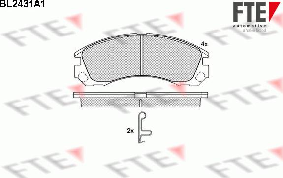 FTE 9010731 - Kit pastiglie freno, Freno a disco autozon.pro