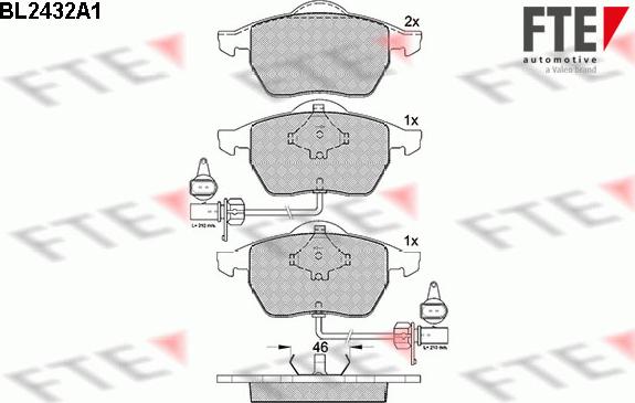 FTE 9010732 - Kit pastiglie freno, Freno a disco autozon.pro