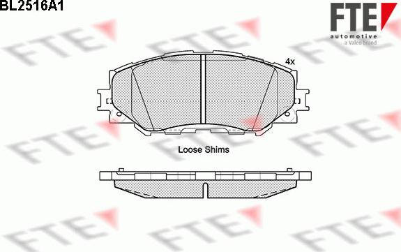 FTE 9010774 - Kit pastiglie freno, Freno a disco autozon.pro