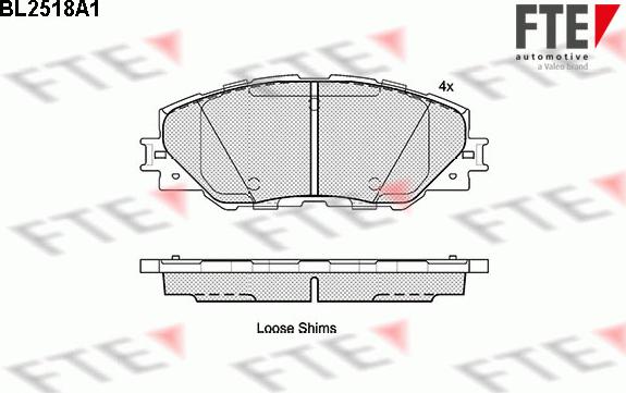 FTE 9010776 - Kit pastiglie freno, Freno a disco autozon.pro