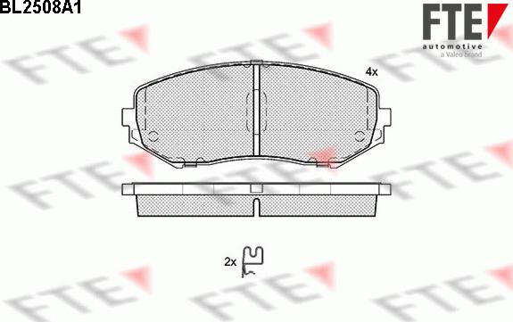 FTE 9010770 - Kit pastiglie freno, Freno a disco autozon.pro