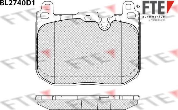 FTE 9011093 - Kit pastiglie freno, Freno a disco autozon.pro