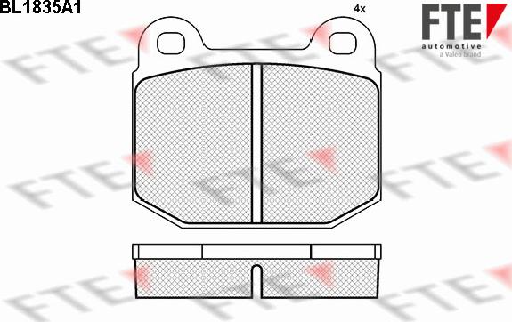 FTE 9011057 - Kit pastiglie freno, Freno a disco autozon.pro