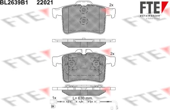 FTE 9011067 - Kit pastiglie freno, Freno a disco autozon.pro