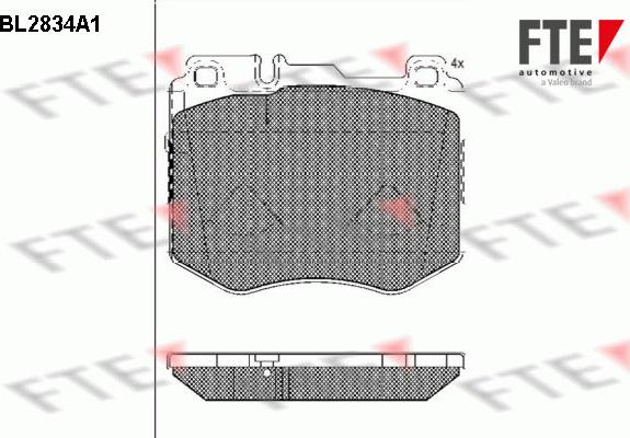 FTE 9011013 - Kit pastiglie freno, Freno a disco autozon.pro