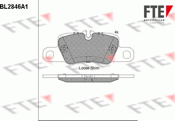 FTE 9011022 - Kit pastiglie freno, Freno a disco autozon.pro