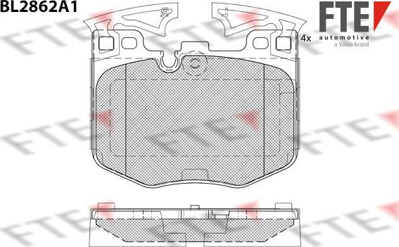 FTE 9011102 - Kit pastiglie freno, Freno a disco autozon.pro