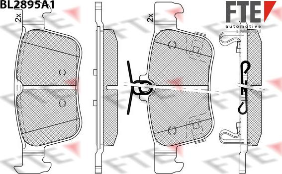 FTE 9011135 - Kit pastiglie freno, Freno a disco autozon.pro