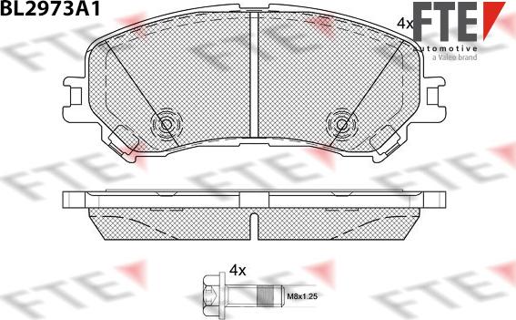 FTE 9011219 - Kit pastiglie freno, Freno a disco autozon.pro