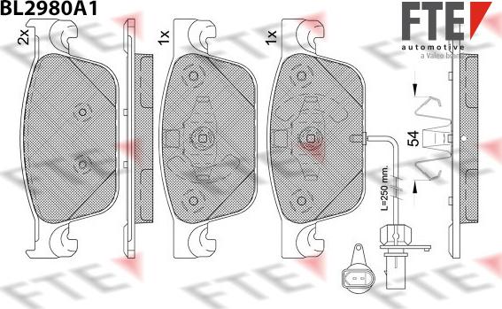 FTE 9011226 - Kit pastiglie freno, Freno a disco autozon.pro