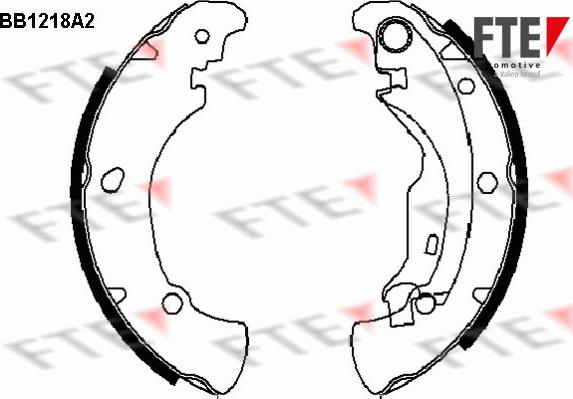 FTE BB1218A2 - Kit ganasce freno autozon.pro