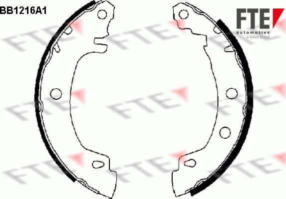 FTE 9100043 - Kit ganasce freno autozon.pro