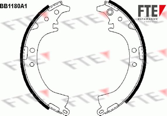 FTE 9100042 - Kit ganasce freno autozon.pro