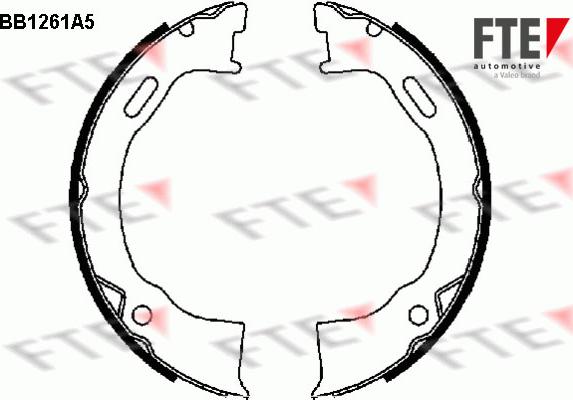 FTE 9100054 - Kit ganasce, Freno stazionamento autozon.pro