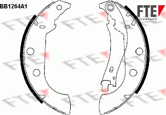 FTE 9100056 - Kit ganasce freno autozon.pro