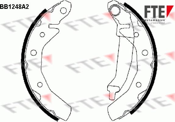 FTE BB1248A2 - Kit ganasce freno autozon.pro