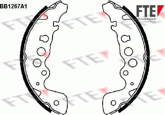 FTE 9100058 - Kit ganasce freno autozon.pro