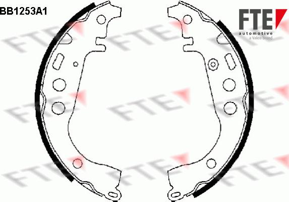 FTE 9100053 - Kit ganasce freno autozon.pro