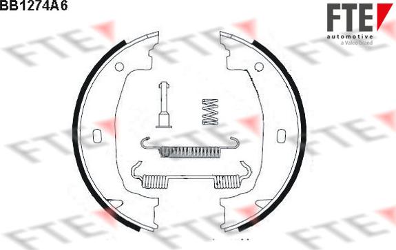 FTE BB1274A6 - Kit ganasce, Freno stazionamento autozon.pro