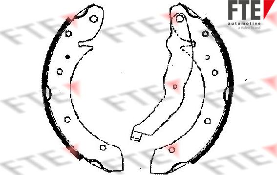 FTE 9100018 - Kit ganasce freno autozon.pro