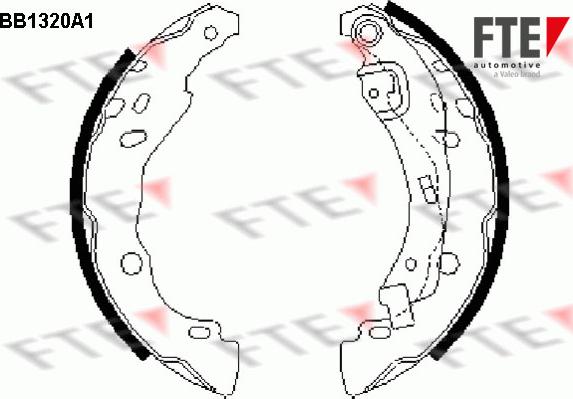 FTE 9100081 - Kit ganasce freno autozon.pro