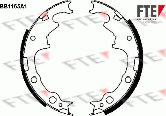 FTE 9100034 - Kit ganasce freno autozon.pro