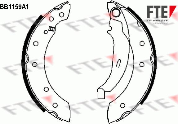 FTE 9100031 - Kit ganasce freno autozon.pro