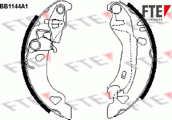 FTE BB1144A1 - Kit ganasce freno autozon.pro