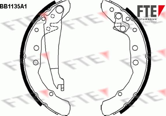 FTE 9100023 - Kit ganasce freno autozon.pro